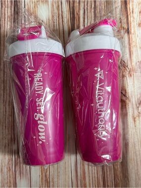 Vital Authority Pink Ready Set Glow Shaker Bottle Bundle Of 2